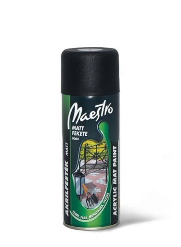 Maestro fekete matt aeroszol (9004) 400 ml