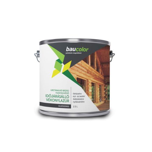BauColor vékonylazúr 2,5l - teak