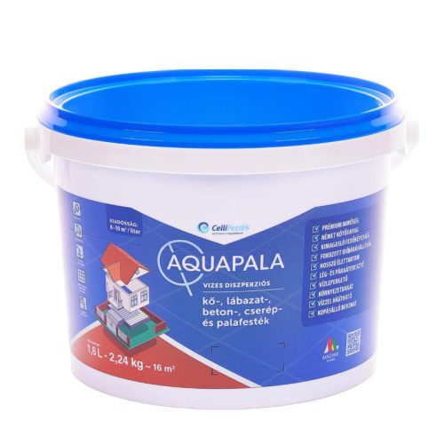 AquaPala pala-és lábazatfesték 1,6 liter - sárga