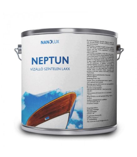 Neptun vízálló színtelen lakk, csónaklakk 2,5 liter